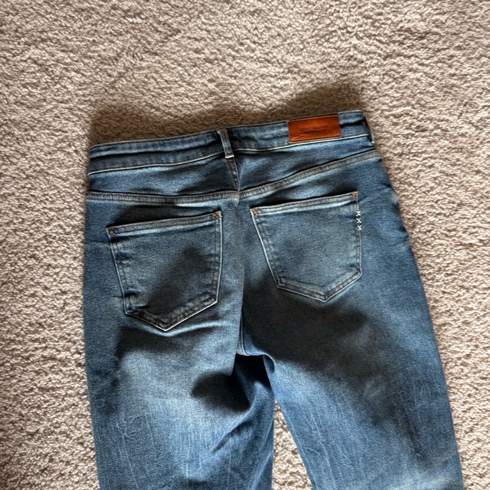 Scotch & Soda Women's The Keeper Slim Fit Patched Distressed Crop Jeans 28/32 - Picture 10 of 14